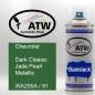 Preview: Chevrolet, Dark Classic Jade Pearl Metallic, WA255A / 91: 400ml Sprühdose, von ATW Autoteile West.